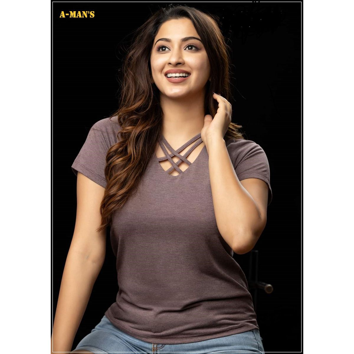 Smart Quality Cotton Half Sleeve T-Shirt For Smart Ladies - T Shirt For Women