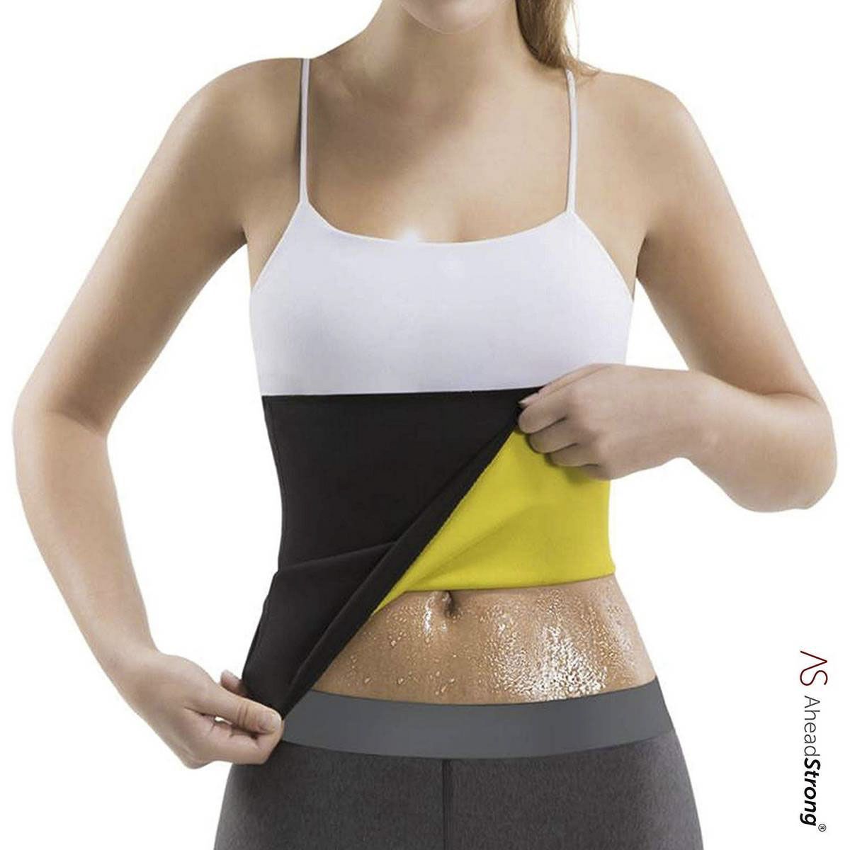 Sweat Slim Belt Plus - Black and Yellow - Belt For Men