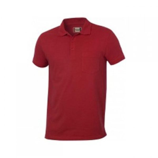 Maroon Polyester Polo for Men