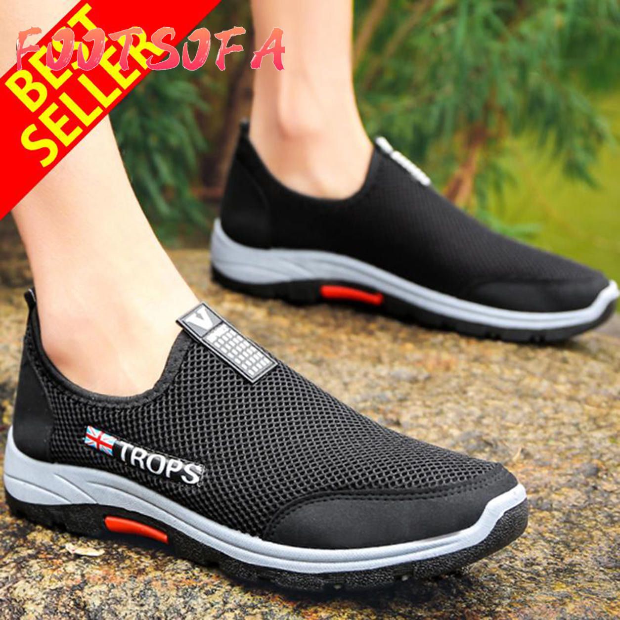 Men Casual Sneakers Comfortable Hiking Shoes Sport Shoes for Men Slip-On Loafers - Intl