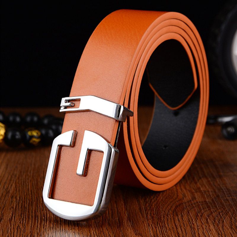 designer high quality pu leather g belts Letter fashion men Belt Luxury G Buckle Brand waistband