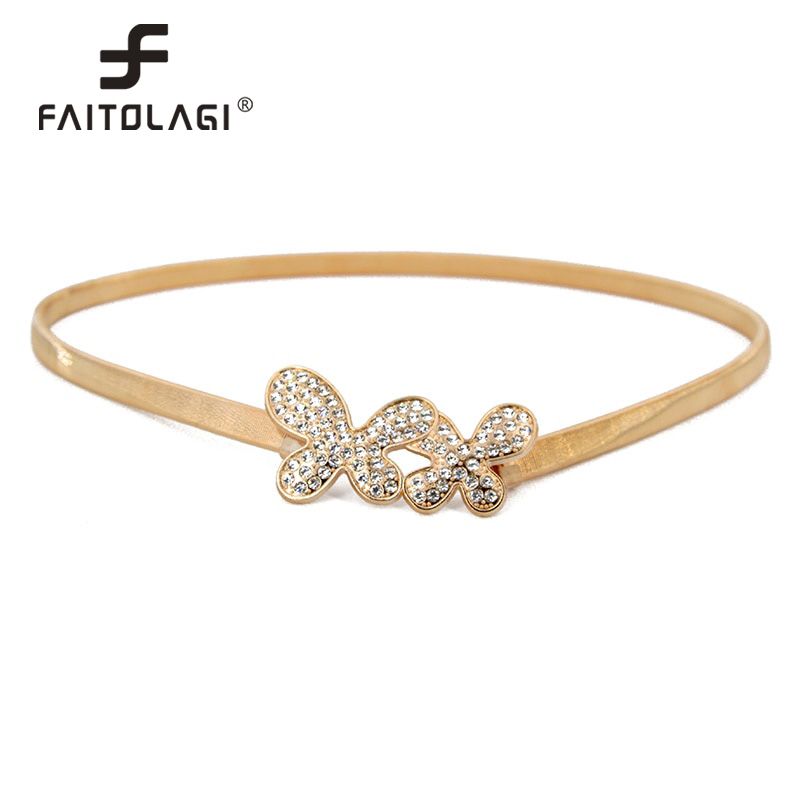 Elastic Female Belts Luxury Women Waist Belt Ladies Girls Dress Stretch Belt Leaf Flower Shape Cummerbunds cinturones para mujer