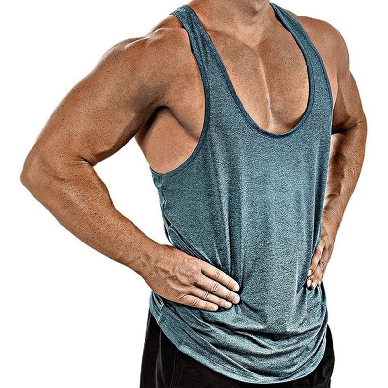 Gym TaTop Men Fitness Clothing Mens Bodybuilding Tanks Tops Summer Gym Clothing for Male Sleeveless Vest Shirts Fashion