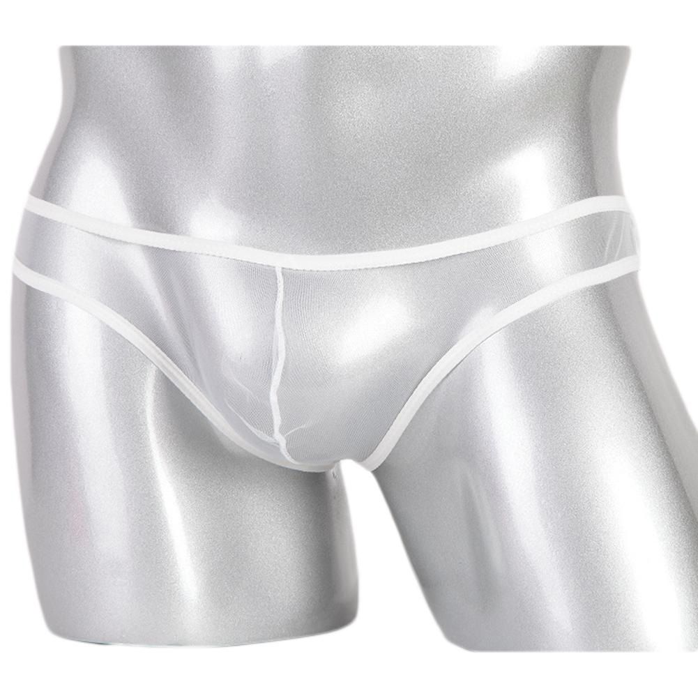 Men Mesh T-Back Thong Briefs Low Rise Underwear