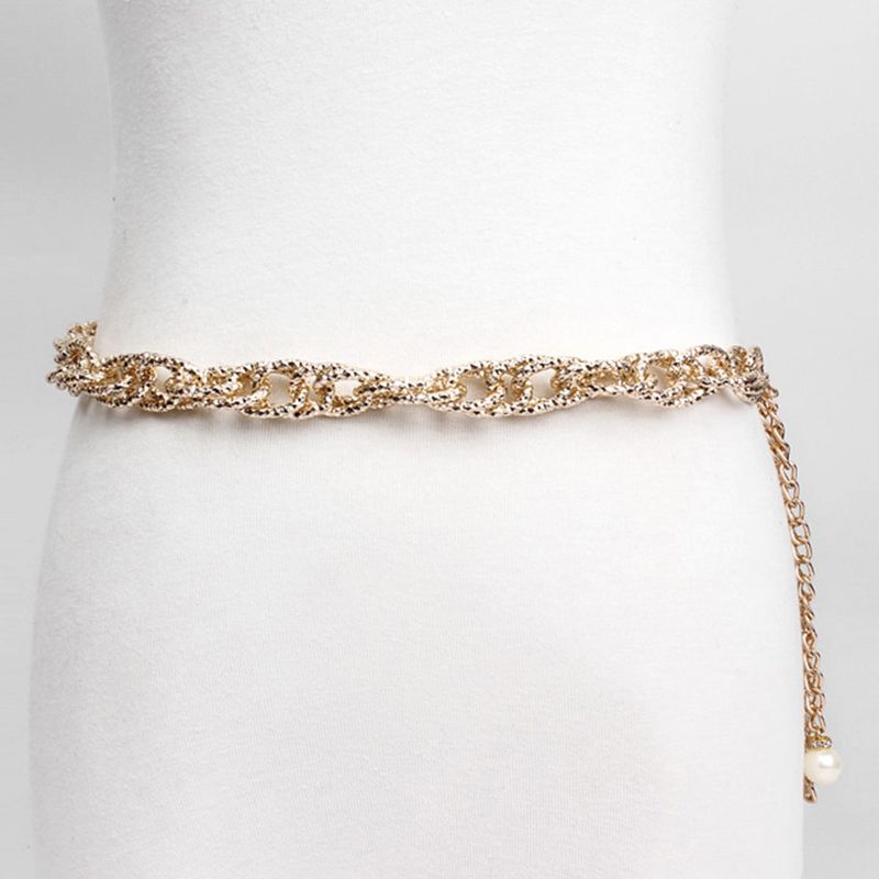 2019 Gold Thin Metal Belly Chains Fashion Waist Chain Chains Aluminum Necklace Apparel & Accessories For Women