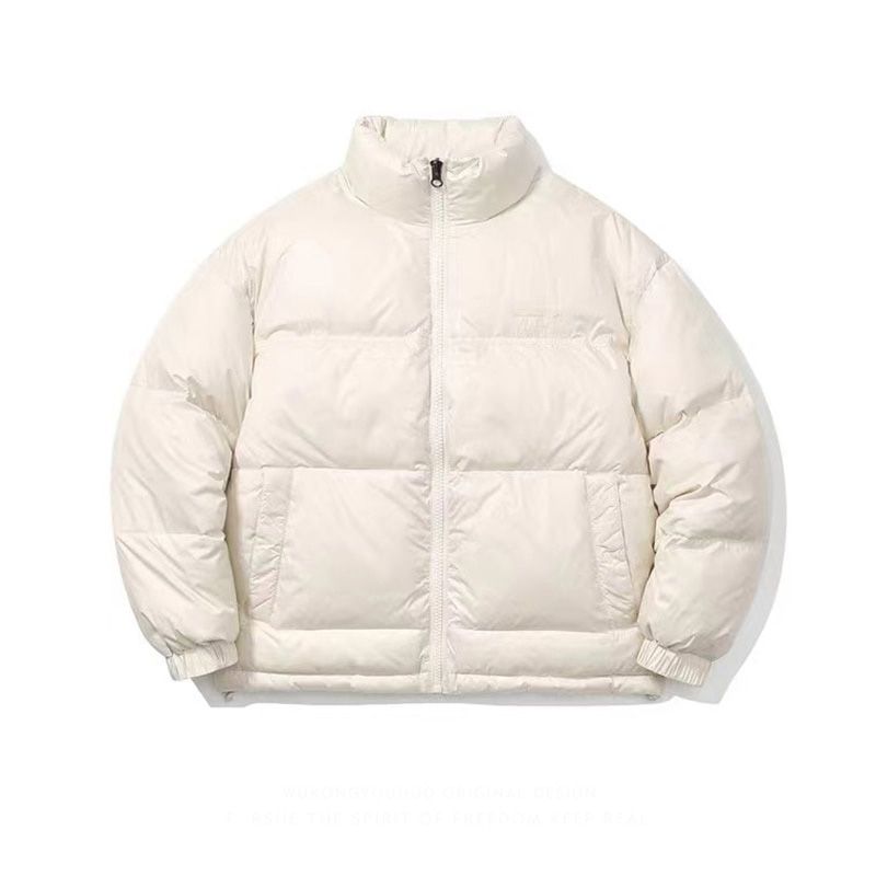 Winter Harajuku Cotton Padded Jacket Men Parka Blue Sky Clouds Print Streetwear UniCouples Oversize Baseball Coat
