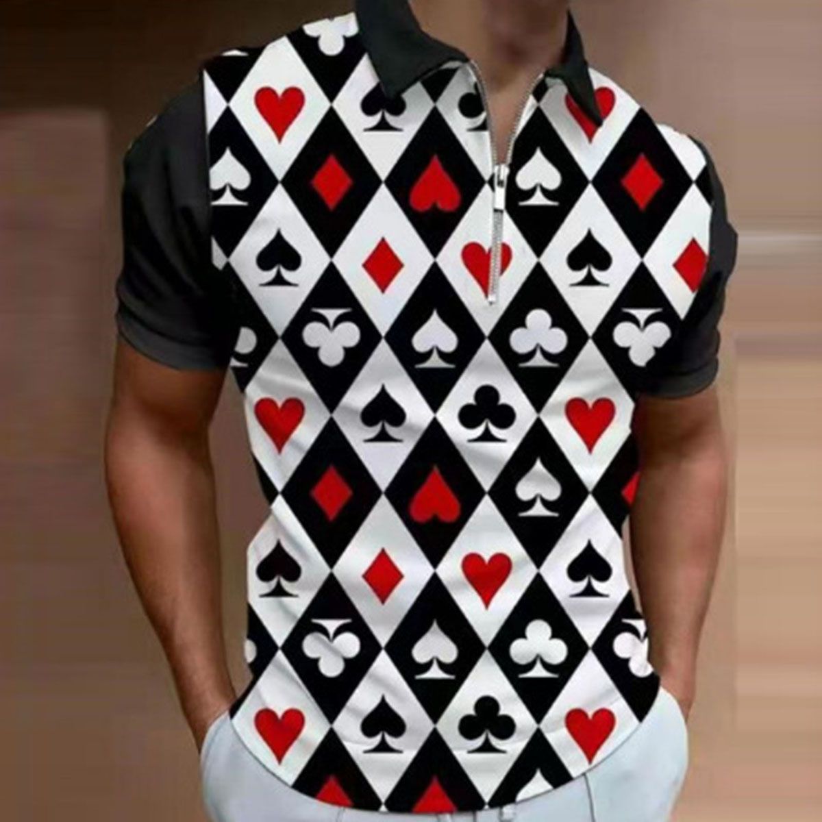 Men Polo Shirt Slim Fit Wear-resistant Men Polo Shirt