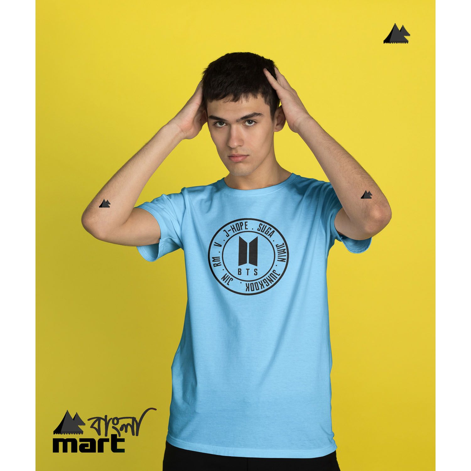 BTS All Character Name Short Sleeve Harmonious Tshirt