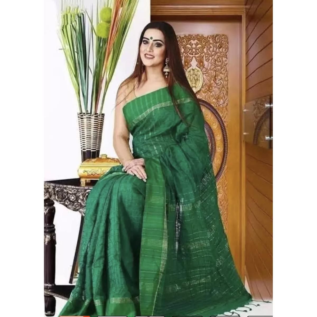Jom Saree Blue colour Saree 1 color saree nil sari Same as picture Saari for woman Sari collection Saree for woman Tangail saree Shari for woman Saari for girl Saari for woman,Tangail Tat Shilpo (TAN) - Sari - Sari