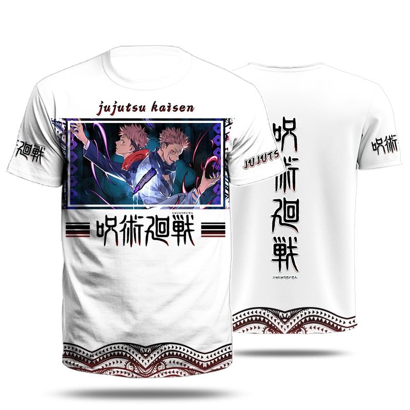 Manga Man Shirt Jujutsu Kaisen Summer Fashion Streetwear Harajuku Breathable Fitted Comfortable Handsome All-Match Soft