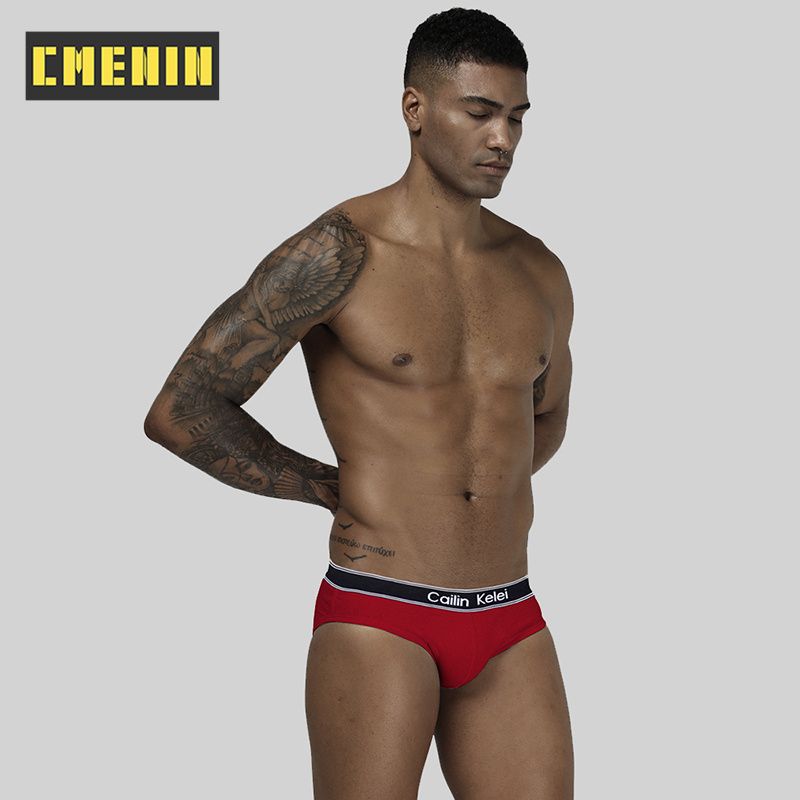 CMENIN 1Pcs Modal Dot Low waist Underwear Men Jockstrap Ins Style Briefs Mens Underpants Gift CK1502