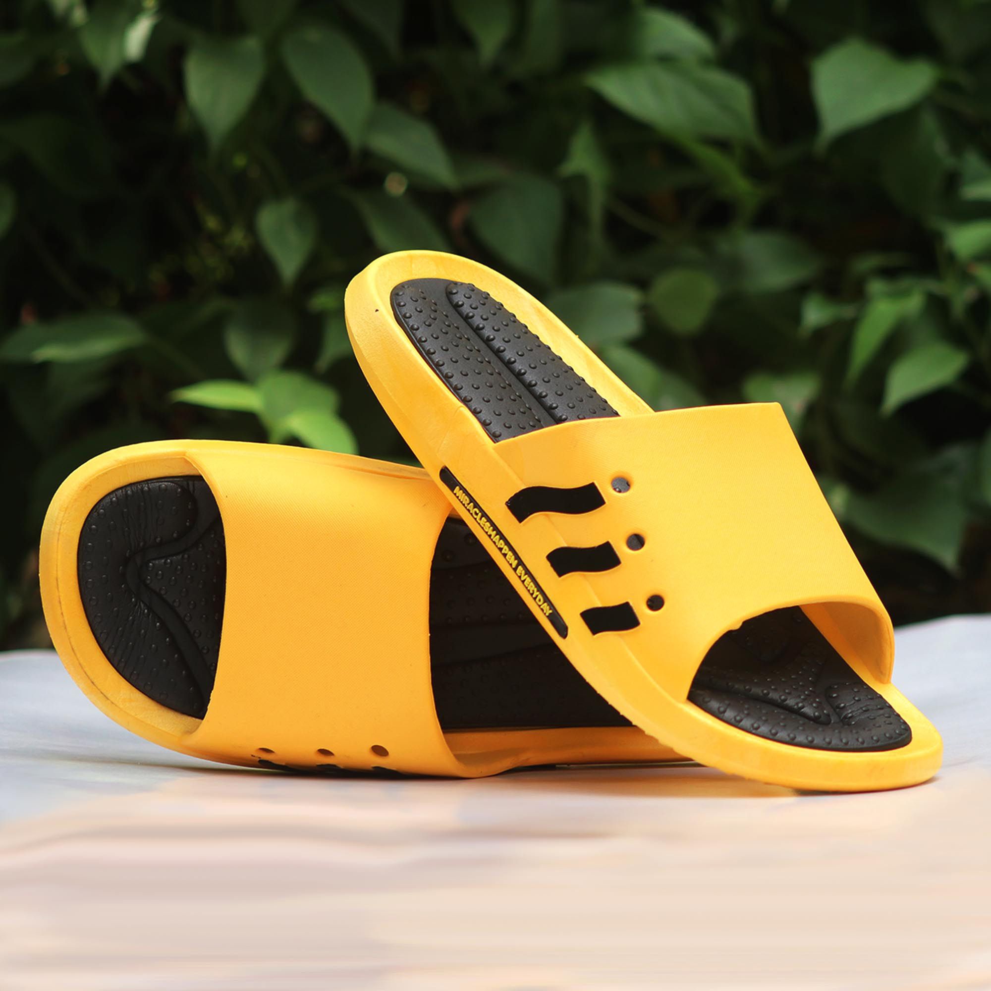 Slides Slipper |MIRACLESHAPPEN EVERYDAY|~ Light Weight Slides | Slides Slipper for Man | Slides for Boys and Girls Sparx [Handicraft Shop]