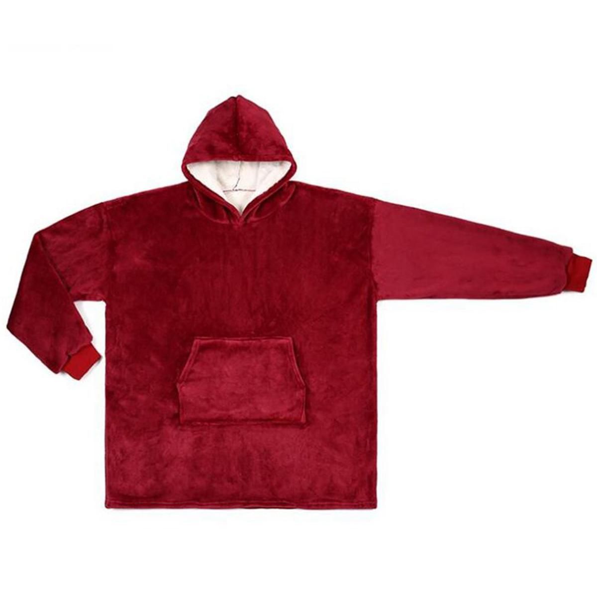 Hooded Tv Blanket Outdoor Cold And Warm Nightgown Hooded Fleece Warm Clothing