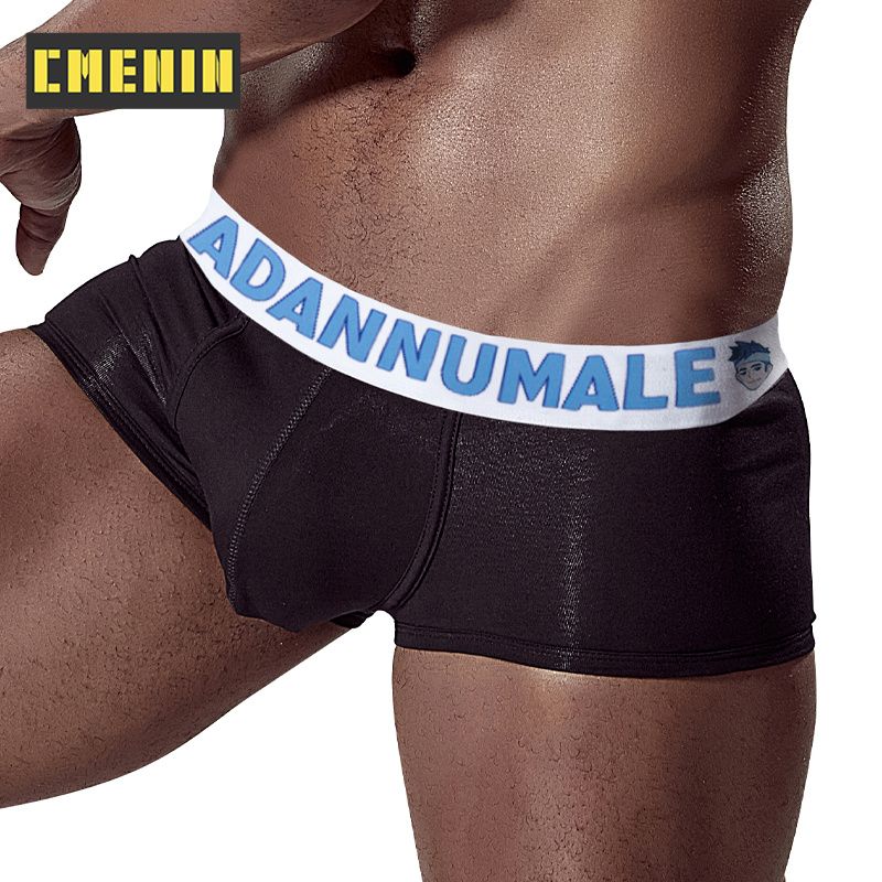 CMENIN Fashion  Fashion Men underwear Boxers Low waist Plain Mens Boxer Trunks  AD7104