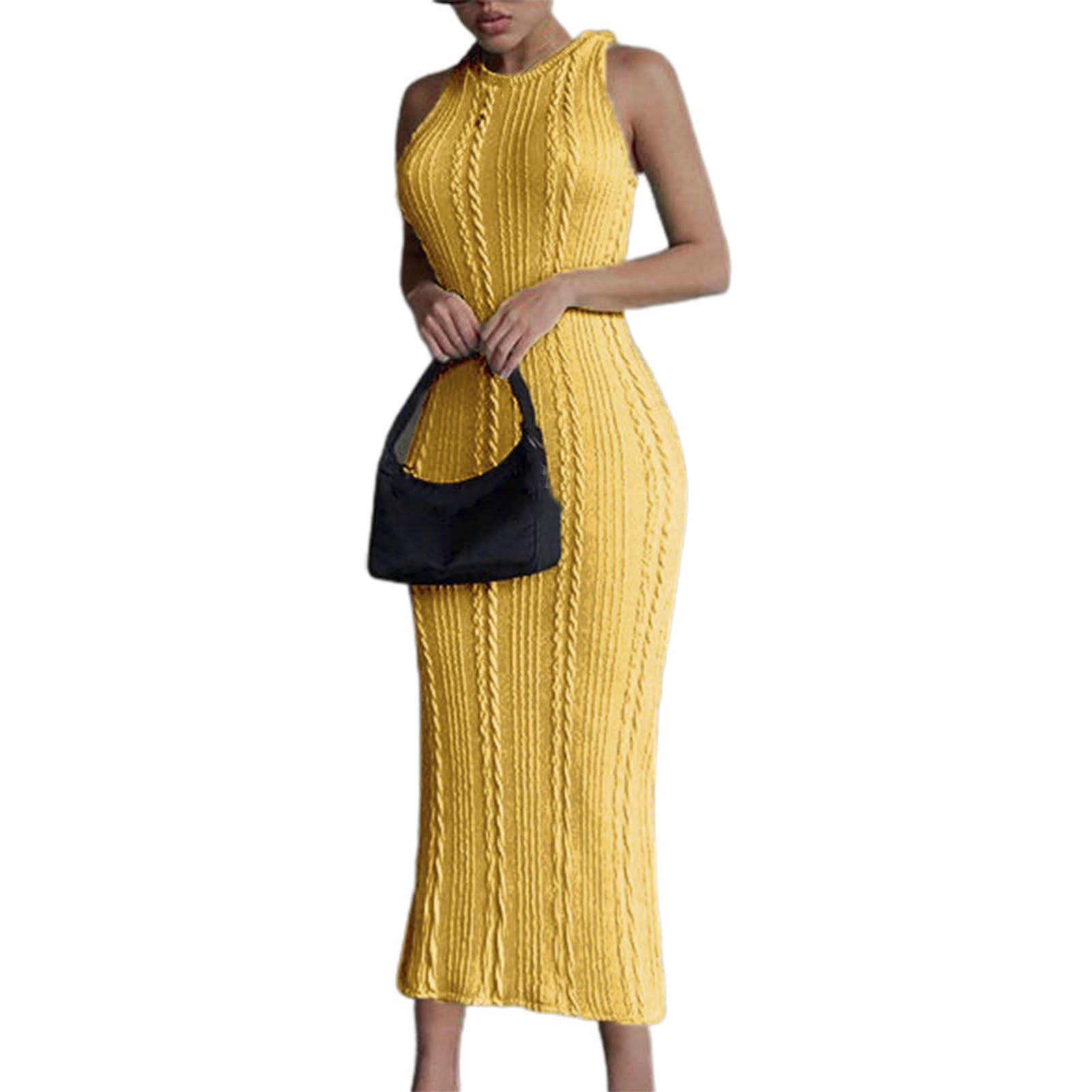 Sheath Dress Sleeveless Soft Long Dress