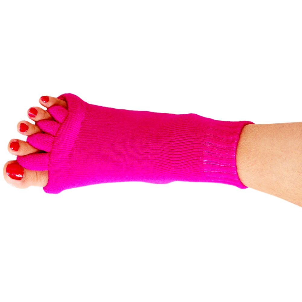 Yfashion 1 Pair Women Yoga 5 Finger Acrylic Cotton Split oe Socks  Material