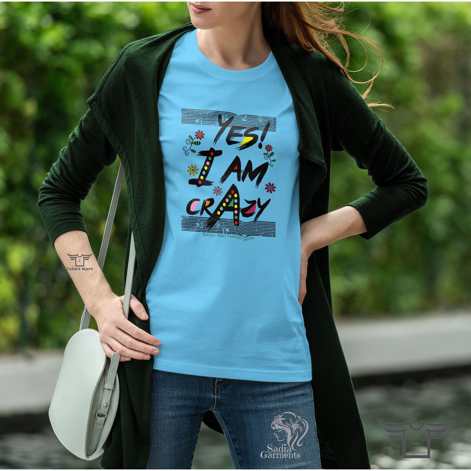 Yes I am Crazy Half Sleeve Tshirt