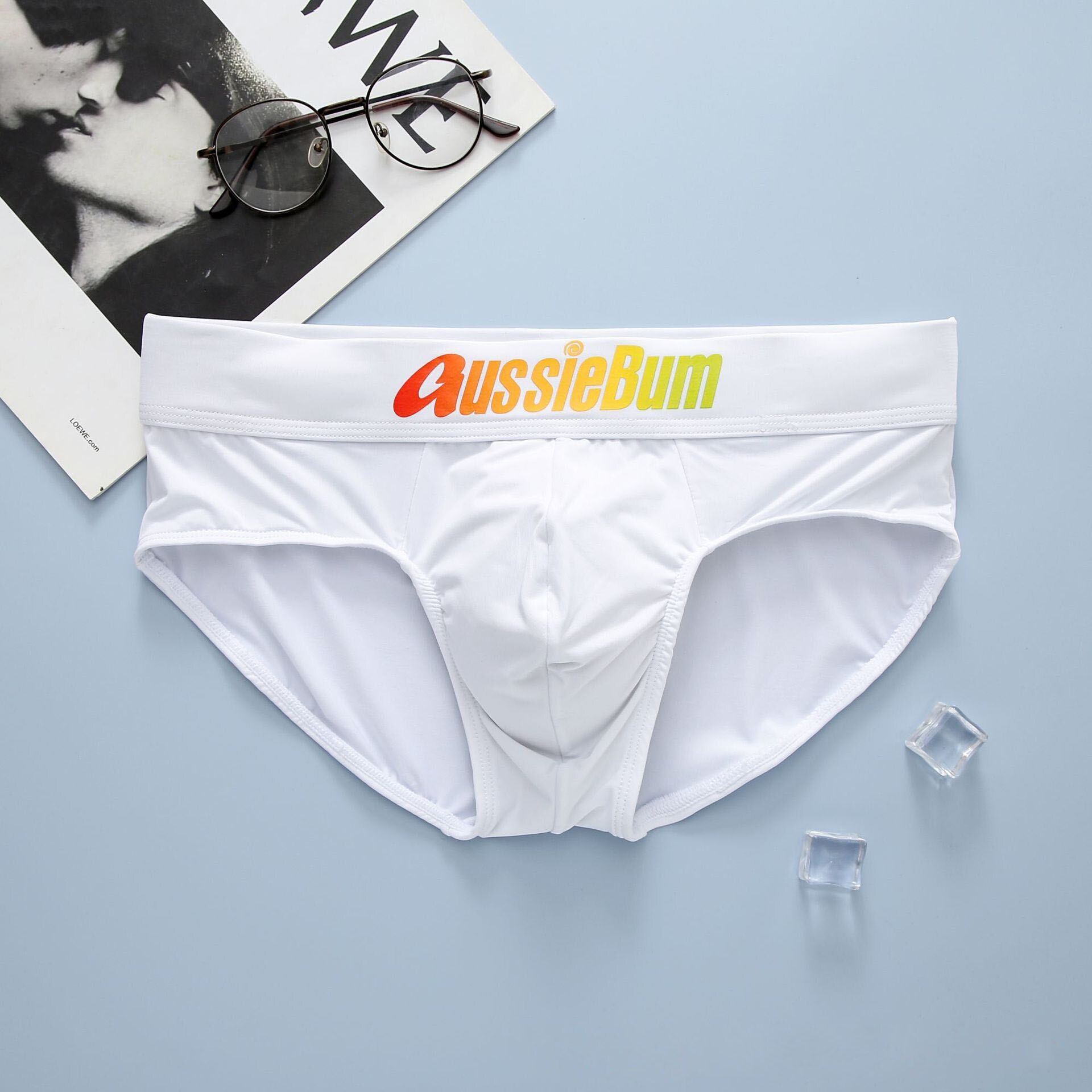 Men's briefs milk silk low waist elastic bag close-fitting comfort aussiebum