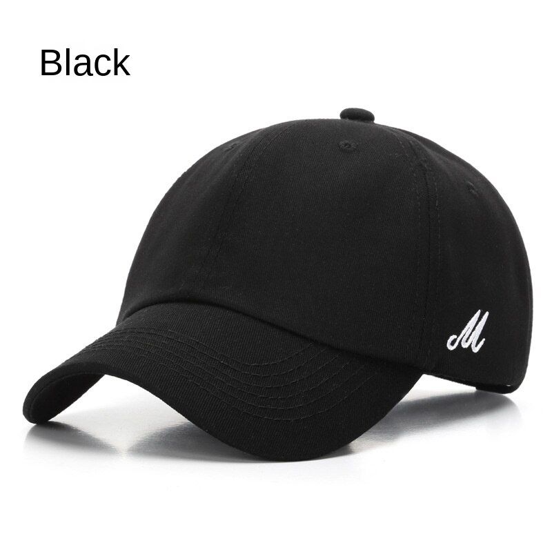 SLECKTON Fashion Men's  Cotton Baseball Cap for Women's Letter M Embroidery Visors Hat Unisex Casual Snapback Hip
