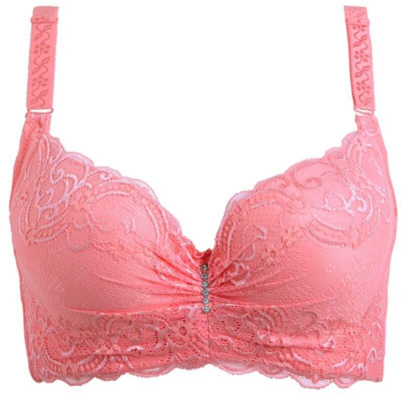 Women Bra Plus Size Push Up Bralette Female Lace  Adjustable  Wireless Lingeries Seamless Undrwear Underwire CDE Cup