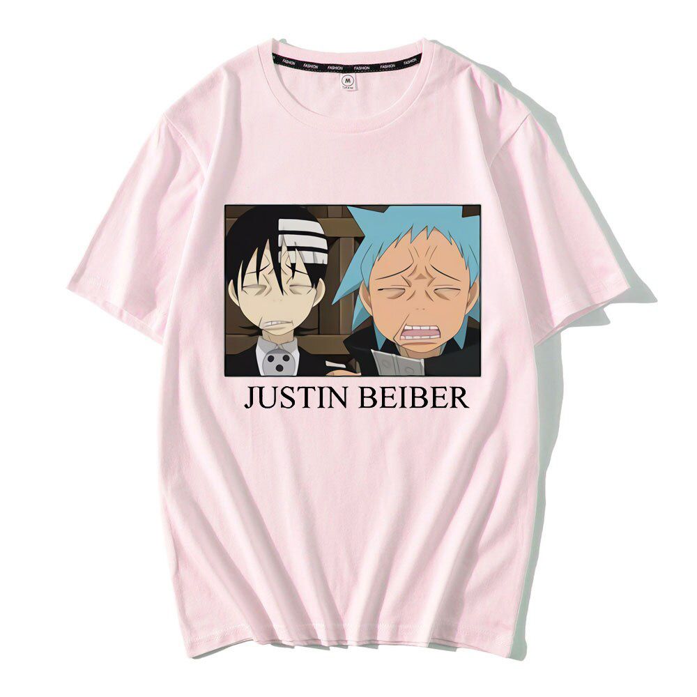Japanese Anime New Men Soul Eater T Shirt Fashion Print Tshirt Summer Mens Novelty Cotton Short Sleeve T-shirt Men Funny Tops