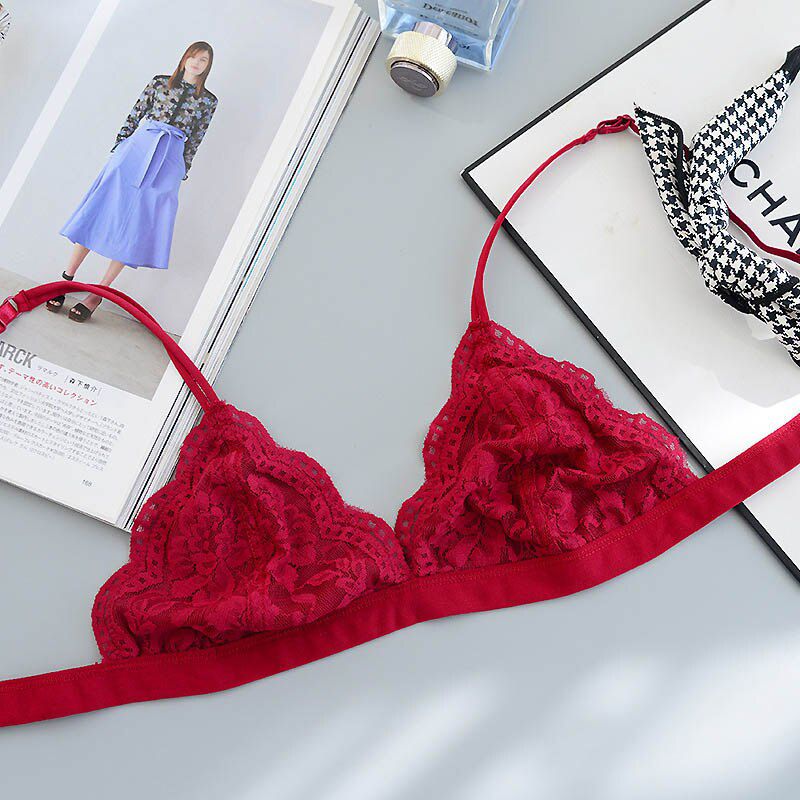 Hibubble Breathable Thin  Bra Unpadded Bralette Wire Free Push Up Bra Lingerie Lace Top Bras For Women Soutien Gorge bh 2018