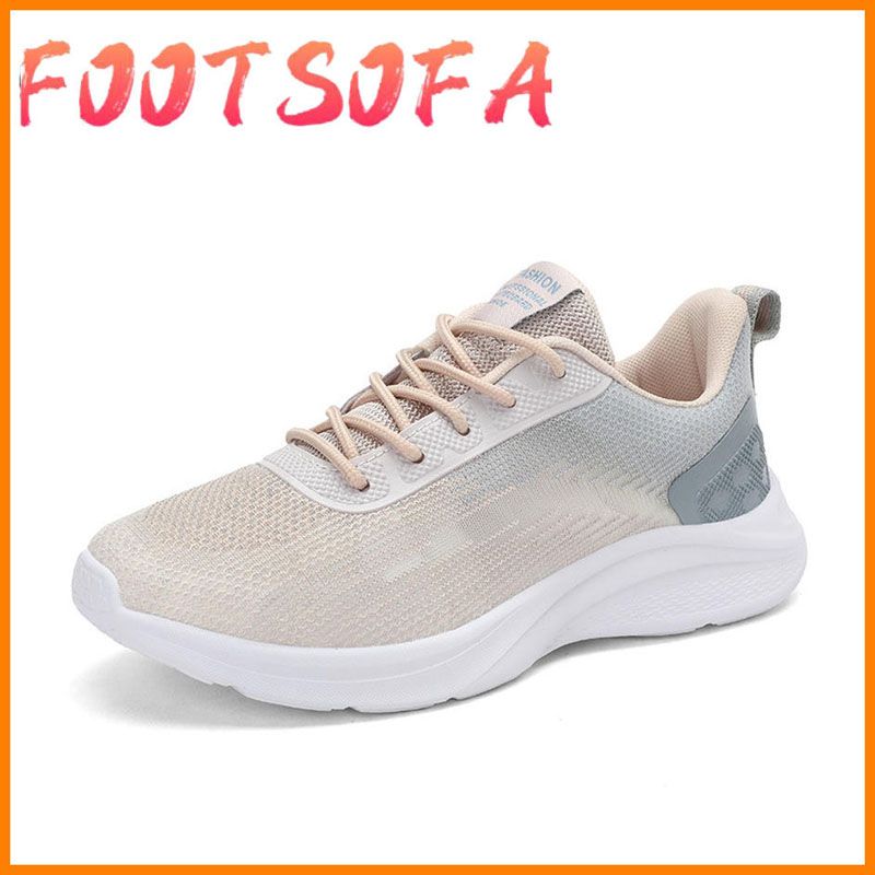 Sneakers, Women's Double Middle School Students' Outdoor Running White Shoes, Women's Ladies' Leisure Travel Shoes.
