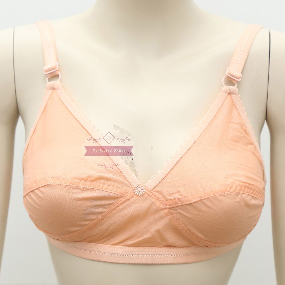 Simple Cotton Bra For Ladies