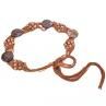 Women Boho Knitted Rope Wooden Beads Belt Waist Chain Clothing cessory