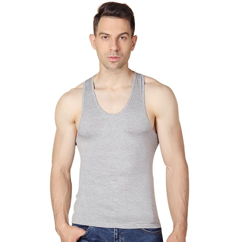 Middle-aged vest male large size underwear middle-aged plussize  Modal bottoming sweatshirt summer oversize TaTops