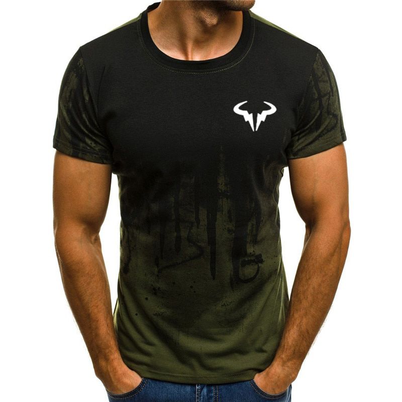 Men's 3D printing T-shirt, men's short sleeve fashion T-shirt, round neck summer T-shirt, fashion casual T-shirt, 2021 popular T