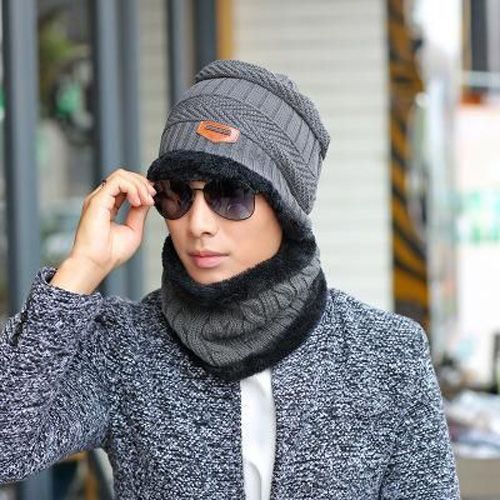 Winter Hat And Neck Warmer For Men & Woman