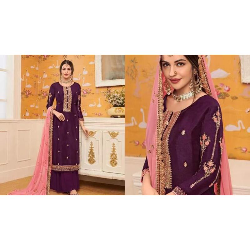 Indian Georgette Embroidery Work Salwar Kameez