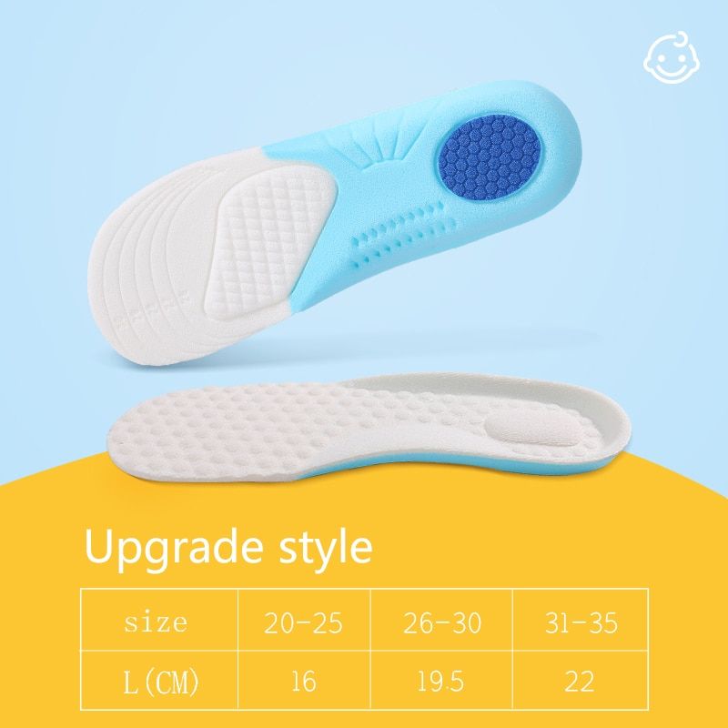 NOIPACE Children Sports Foam Insoles Orthopedic Arch Support Shoes Pad Comfortable Perform Heel Cushion ar Fasciitis Sole