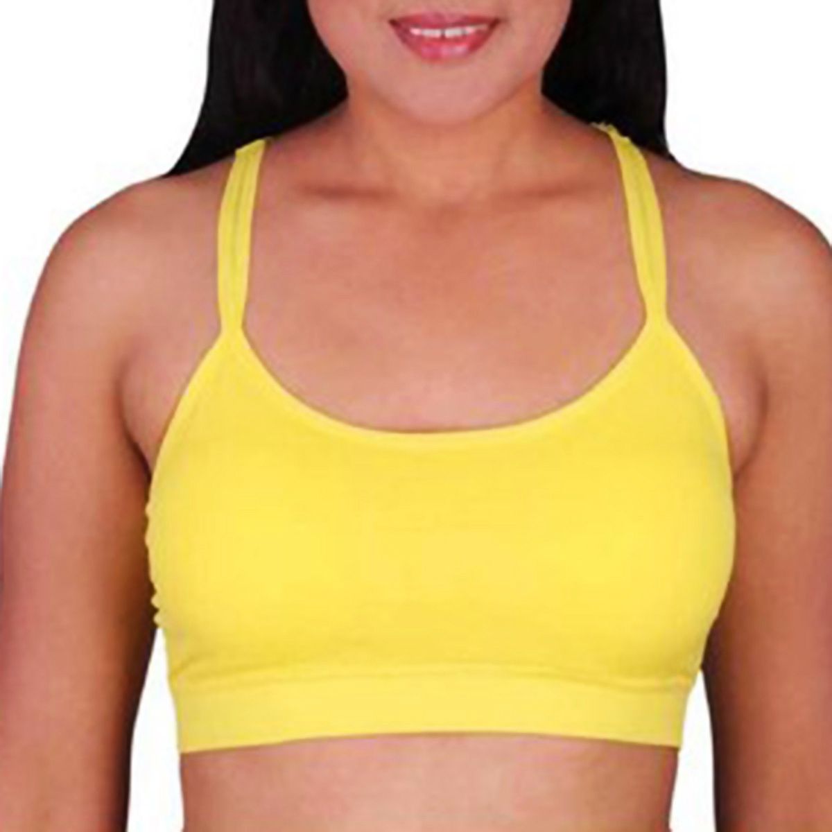 100% Cotton Foam Bra For Women (Yellow)