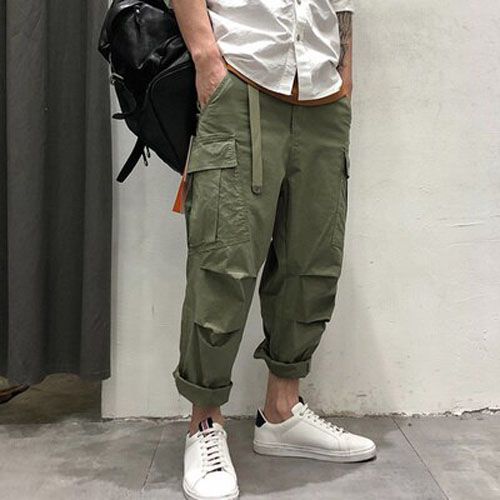 HOUZHOU Cargo Pants Man  Hop Plus Size pie Trousers Male Black Men's Cargo Trousers Oversize Jogg Techwear sweatpants