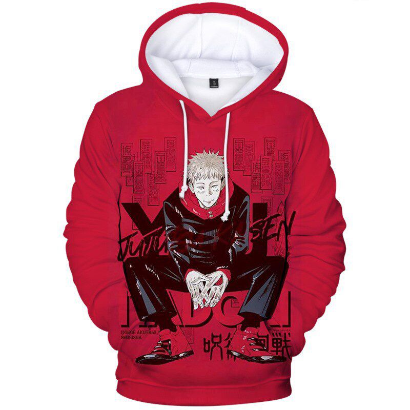 Anime Hoodies Jujutsu Kaisen 3D Print Sweatshirt Men Women Fashion Oversized Hoodie Harajuku  Hop Pullover Coats Clothing