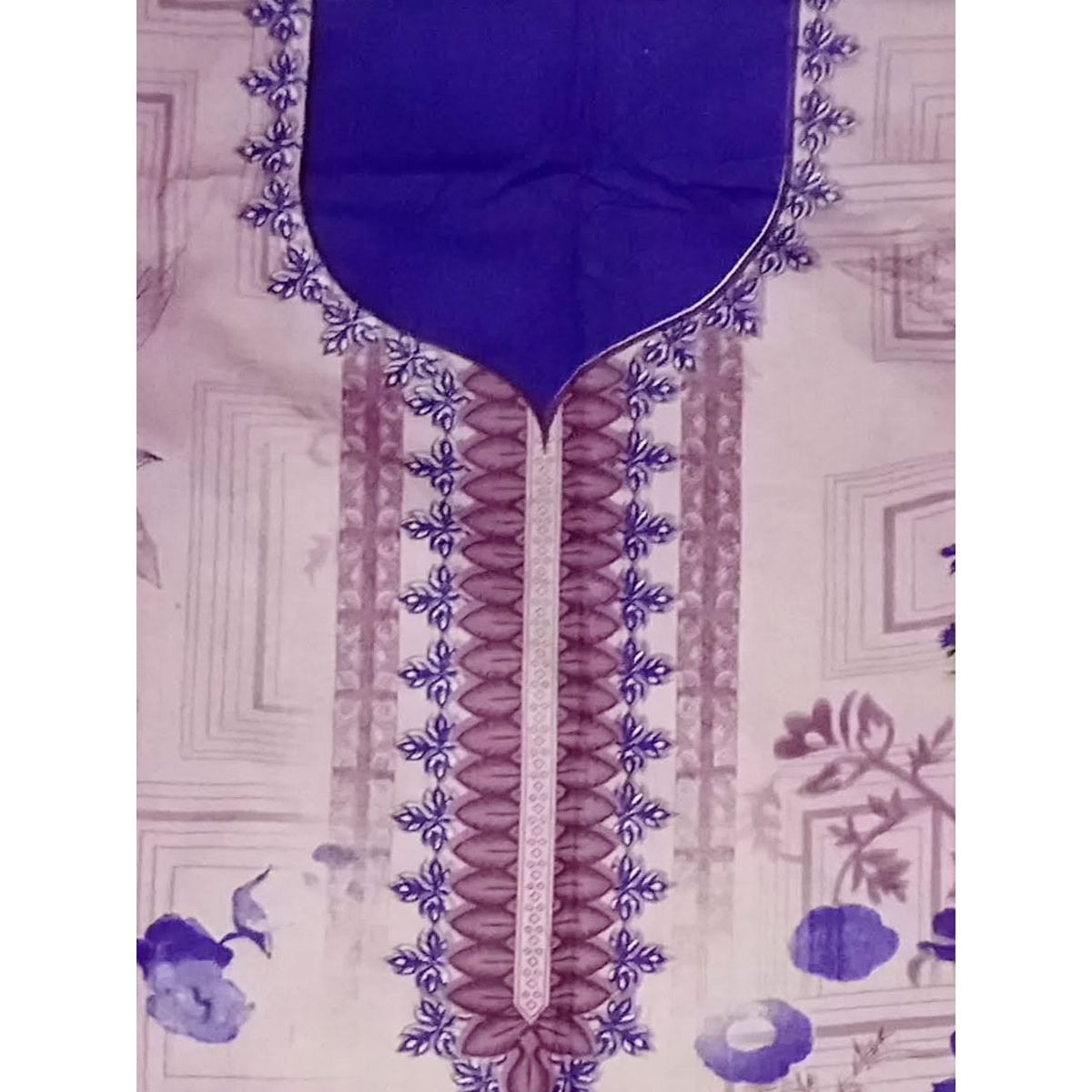Cotton Printed Salwar Suit Material  (Unstitched)