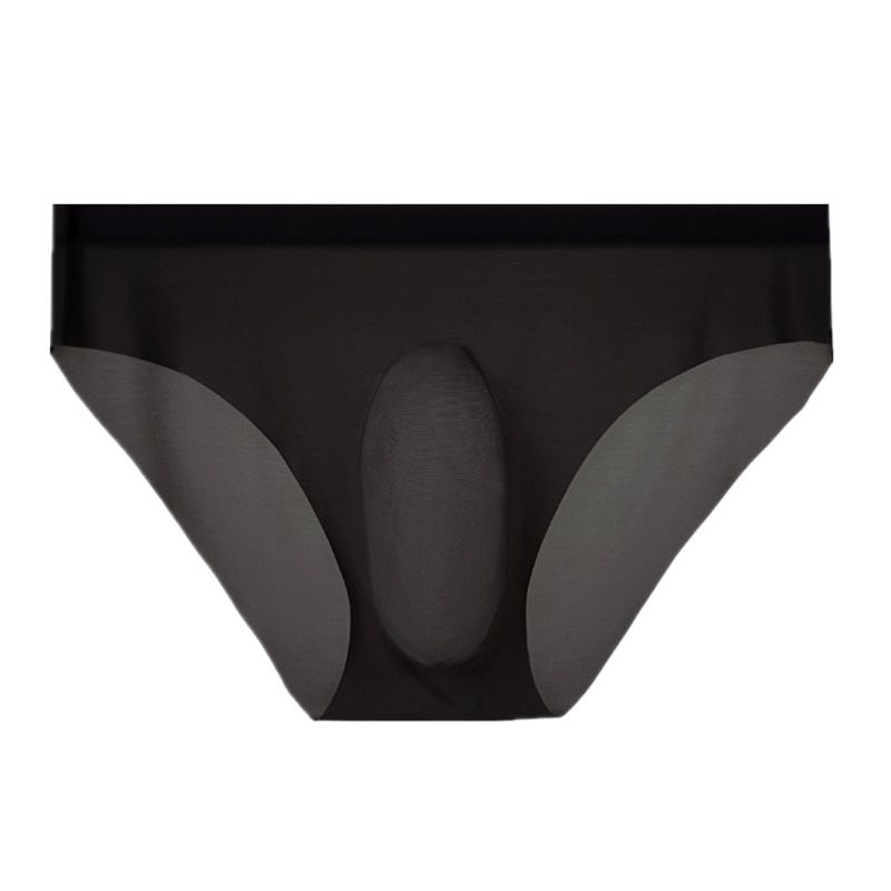 3D Punch Ice Silk Men Seamless Nylon Briefs Ultra-thin Gay Sexy Pouch Calzoncillos L-3XL