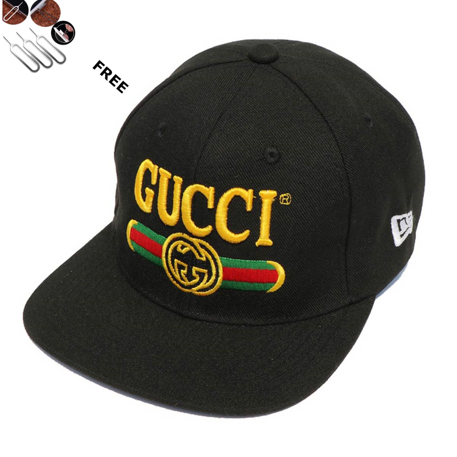 Black GUCCI Cap For Men