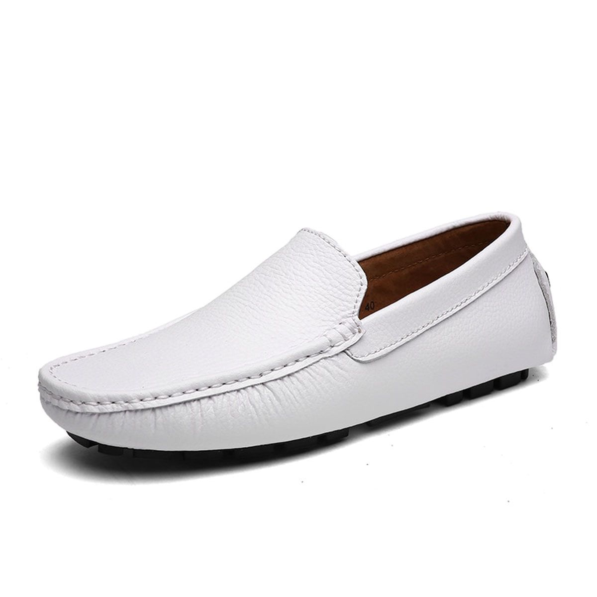 AGSan Leather Men loafers Moccasins Blue Mens Driving Shoes Big Size 38-47 Italian Loafers Shoes Handmade Casual Shoes