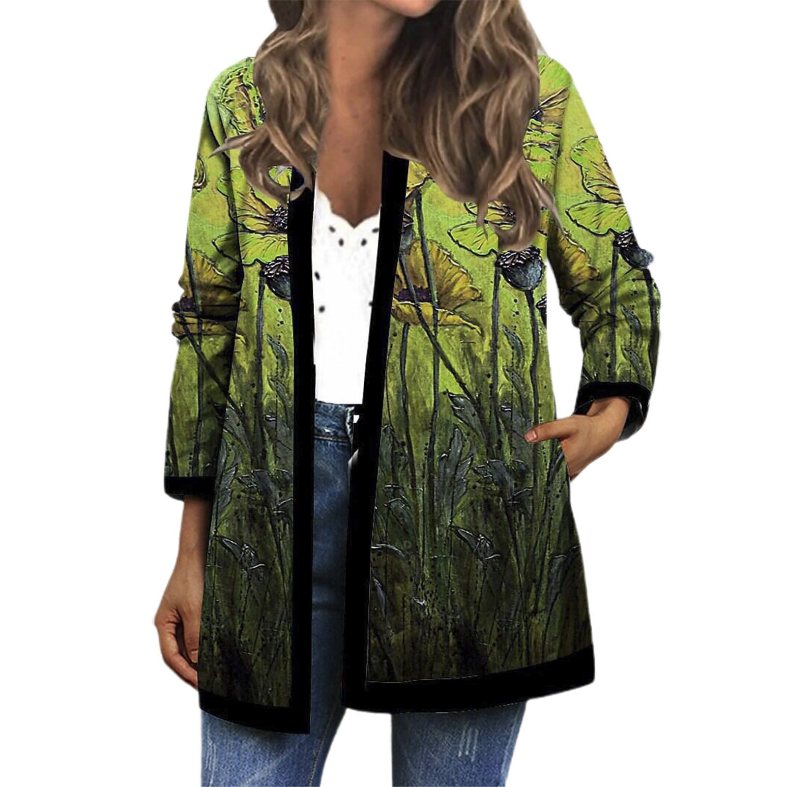 Cardigan Coat 3D Cutting Ethnic Style Open Stitch Winter Coat