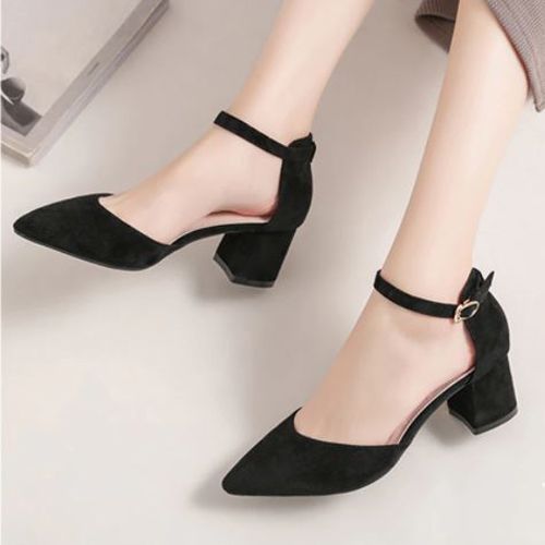 2022 New Fashionable Box Balance Heel shoes for Women