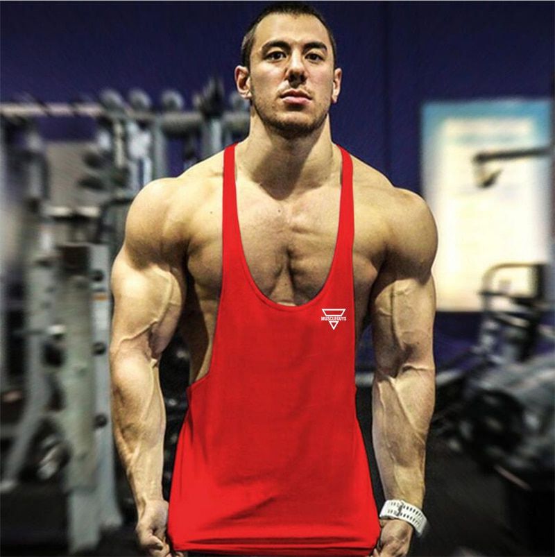 Bodybuilding Stringer TaTop Men Fitness Clothing Gyms Shirt Brand Muscle vest Workout Cotton Regatas Masculino