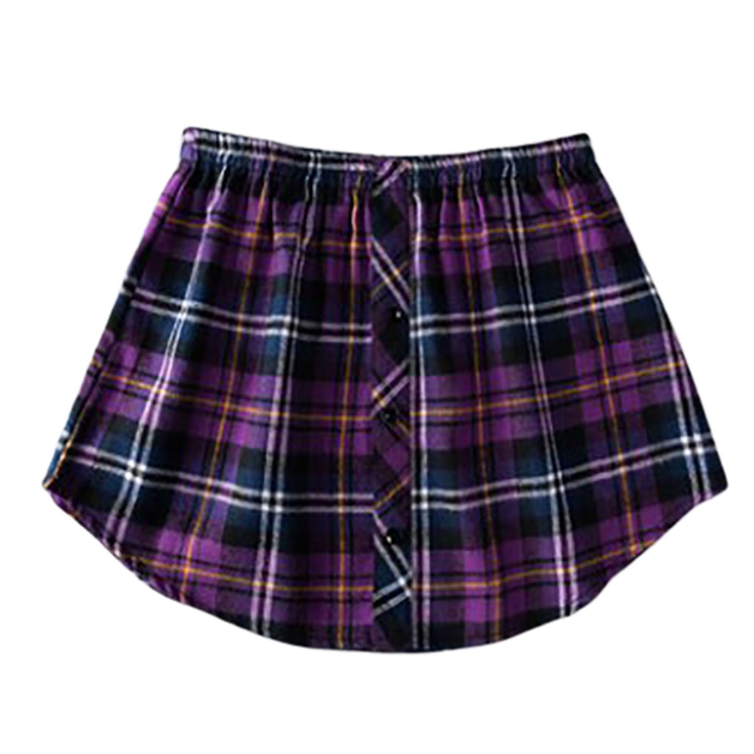Fake Top Skirt Elastic Waist Easy to Wash Fake Top Skirt