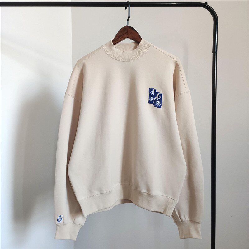 Ader Error 6th anniversary sweatshirt Men Women Embroidered Tear Logo Adererror Crewneck Hoodie streetwear men xxxtentacion