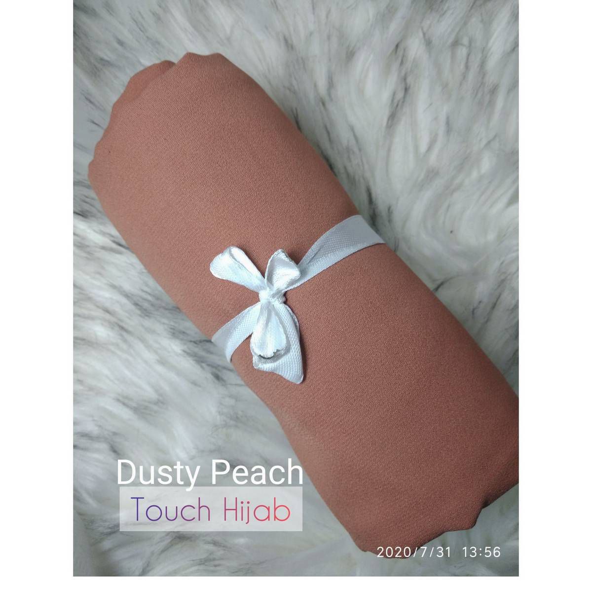 Hijab Shiffon Georgette Premium Quality - Dusty Peach - Size-90" x 30" "