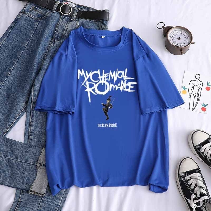 My Chemical Romance Three Cheers For Sweet Revenge Women Graphic Tees T-Shirt Black Parade Shirts Homme Novelty T shirt Men