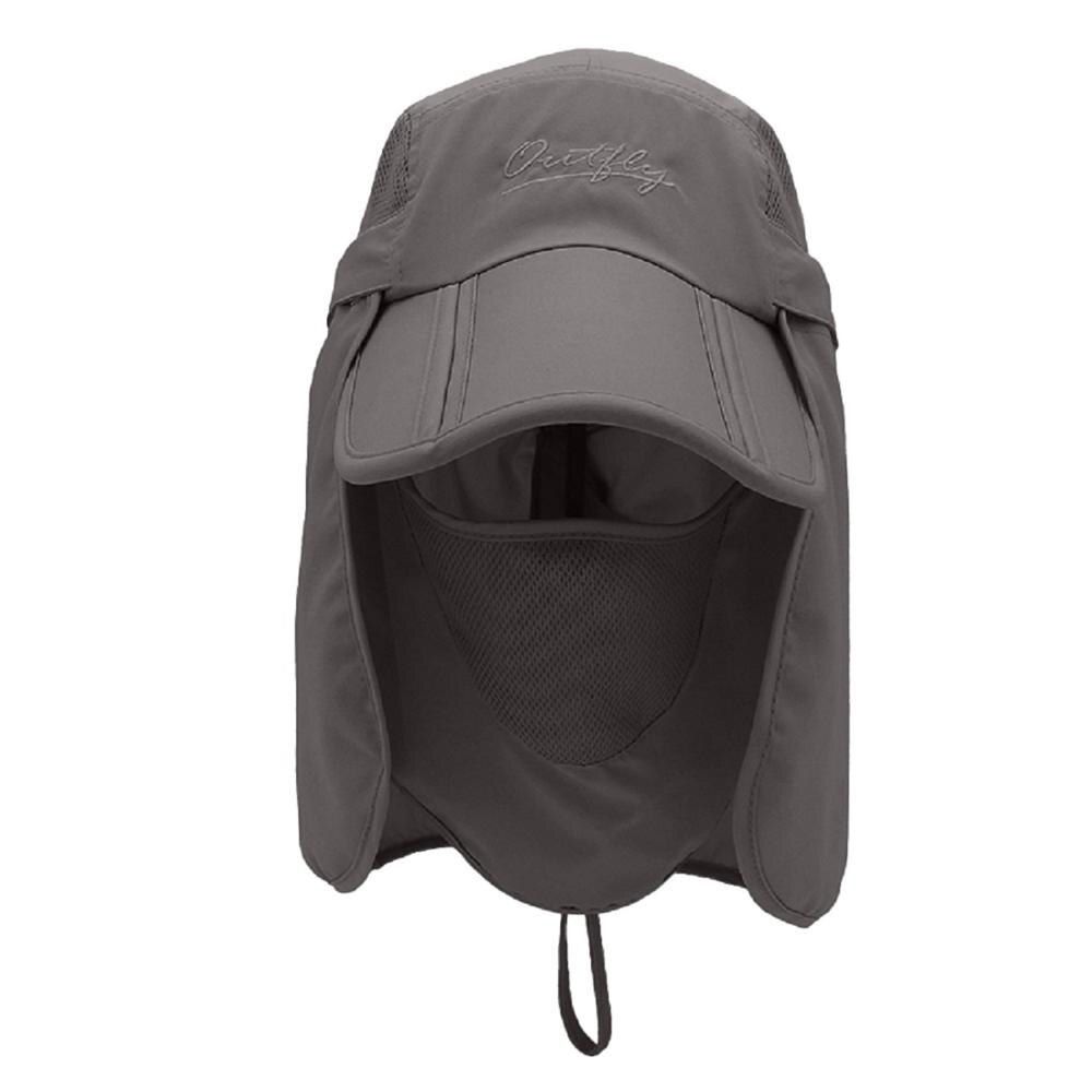 Kids Sun Protection Lightweight Mesh Flap Cap Quick Dry Detachable