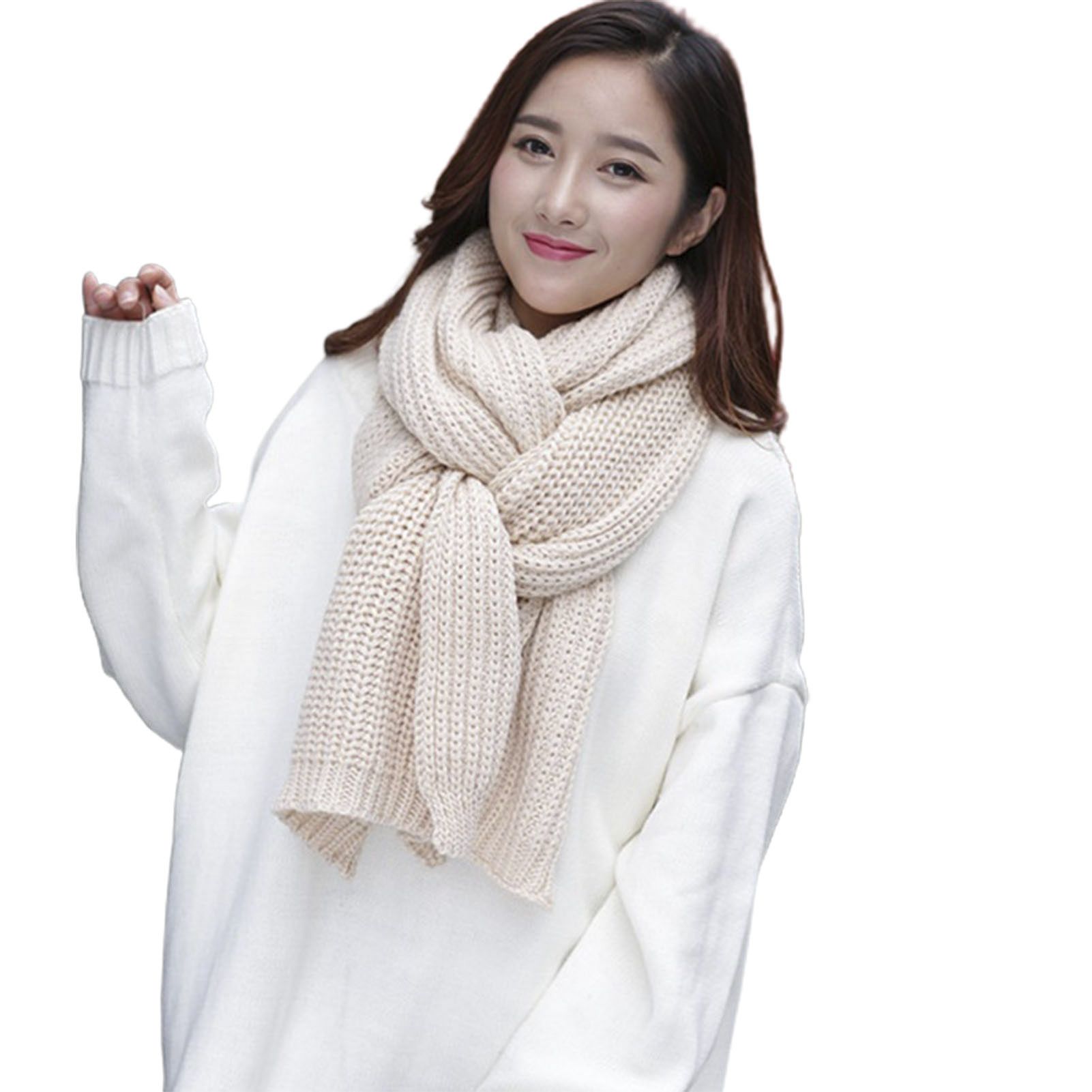 Long Scarf All Match Pure Color Japanese Korean Style Scarf